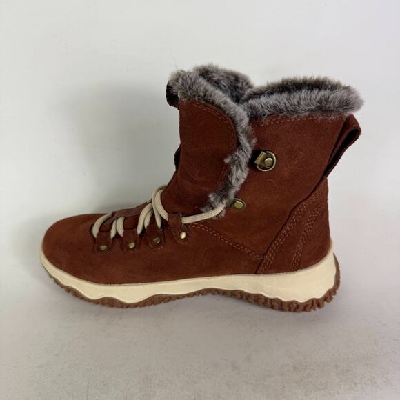 L.L.Bean Day Venture Snow Boots Womens 6.5 Brown Suede Lined Lace-Up Ankle - Picture 6 of 10